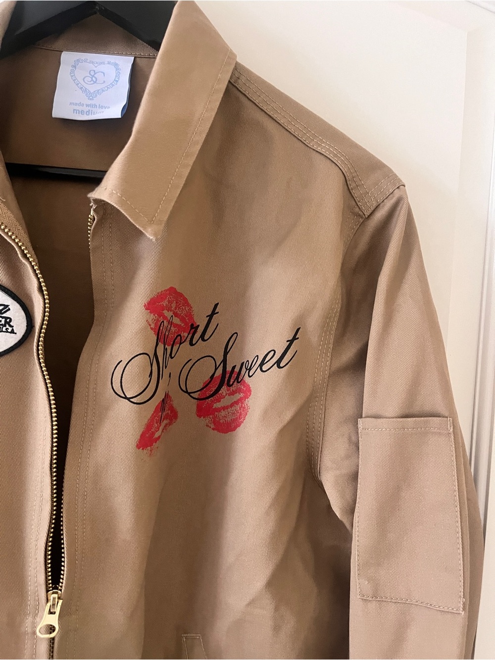💋 Sabrina Carpenter "Short n' Sweet" Tour 2024 VIP Exclusive Workwear Jacket | M